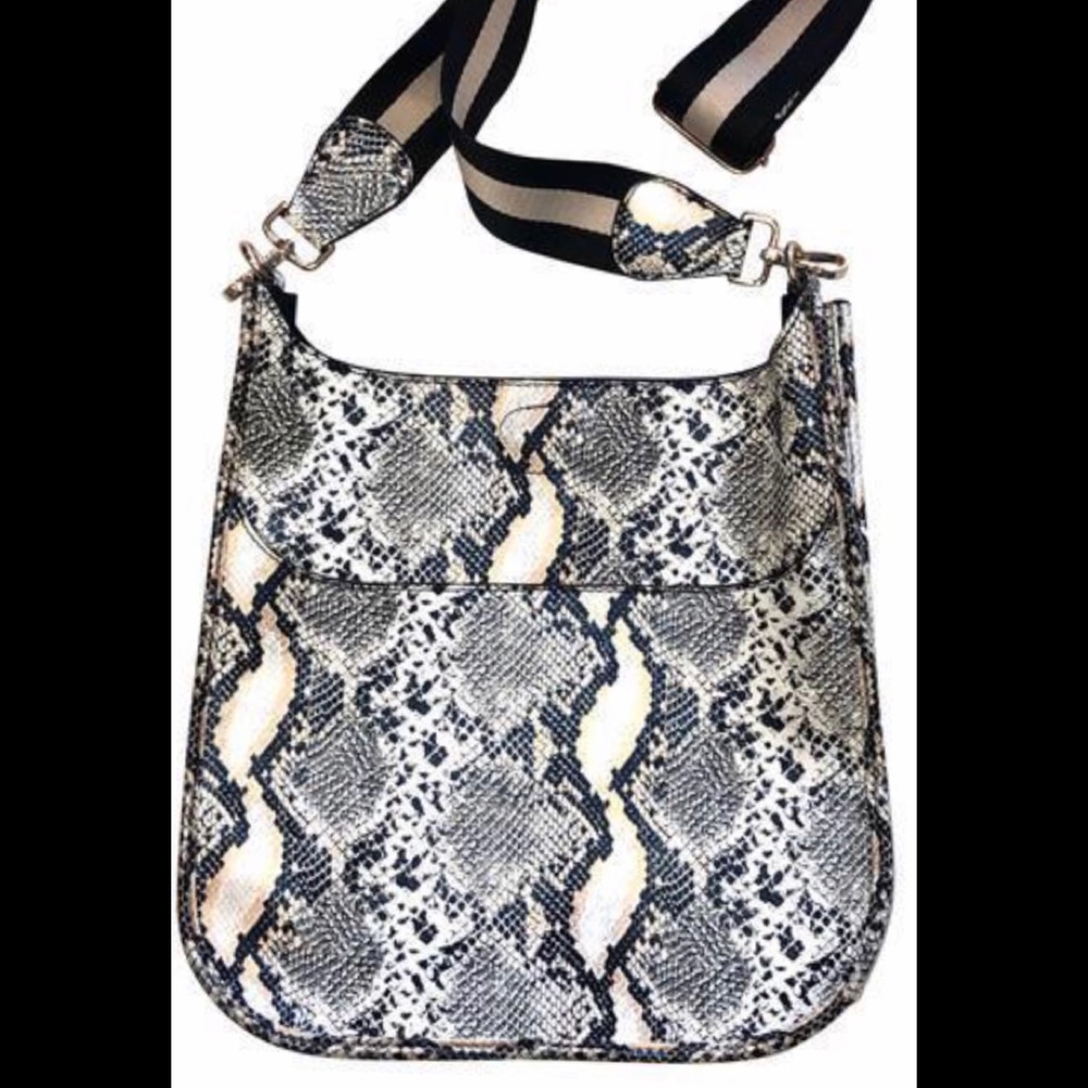 Ahdorned Guitar Strap Vegan Snake Crossbody